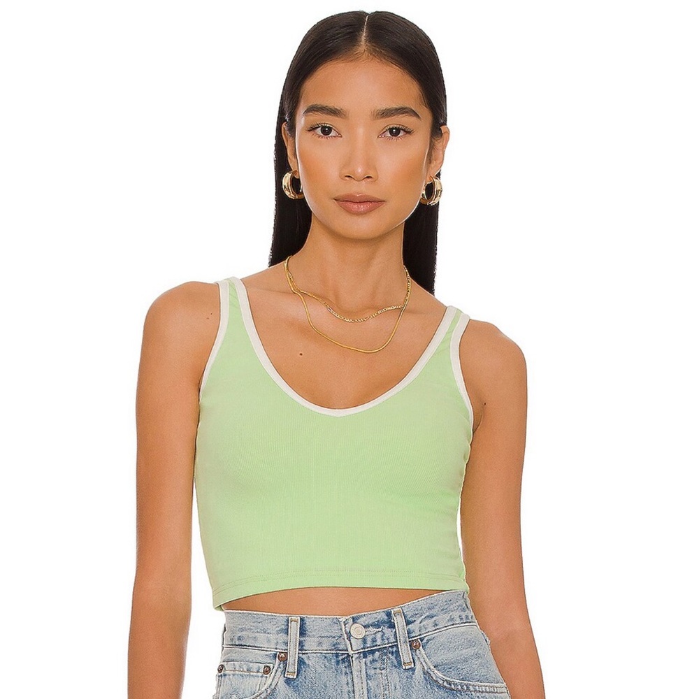 Revolve (All The Ways) Trim Top in Lime - DOUBLE LINED! (Size Small)